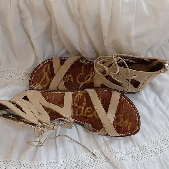 Sam Edelman Beige Strappy Sandals - Picture 3 of 3